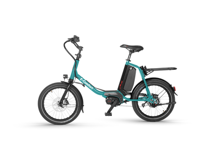 E-Comfort türkis mit Gepäckträger