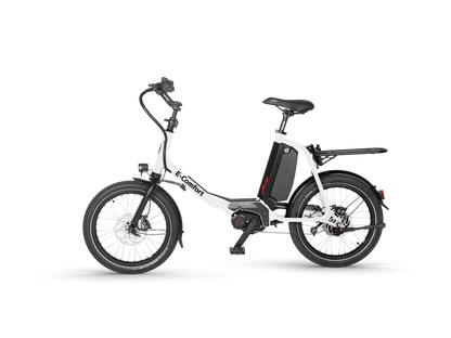 E-Comfort weiß mit Gepäckträger